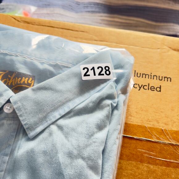 Johnny Bigg Grayson Denim Button Shirt Men 2XL New JB. Originals Weekend Comfort - Picture 11 of 11